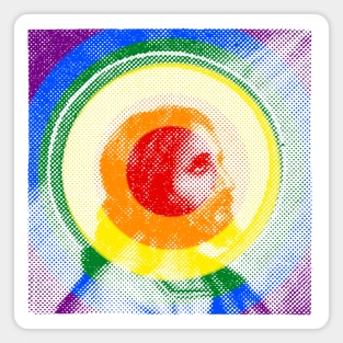 Rainbow Jesus Magnet